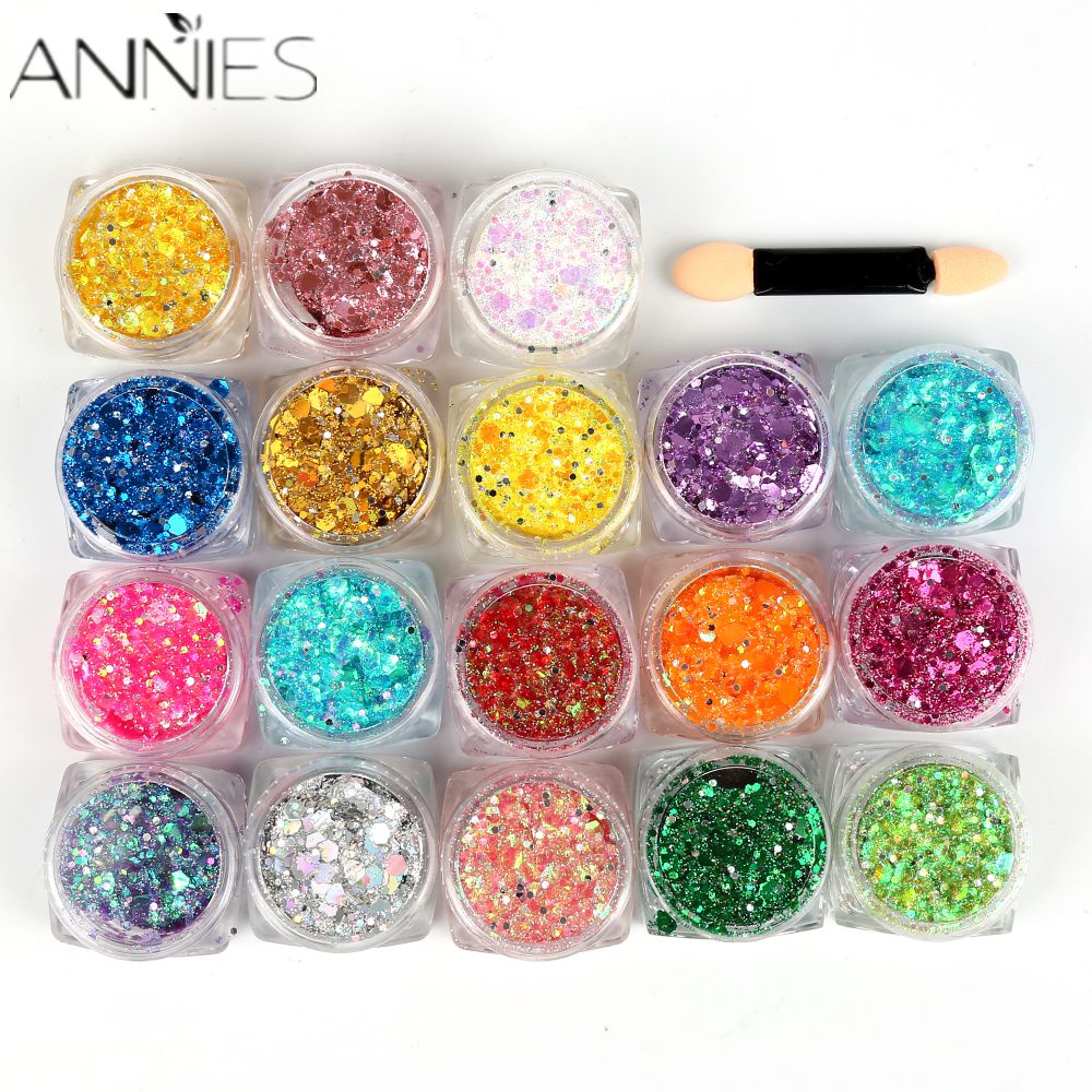 Ảnh Hũ sequin phấn mắt ANNIES trang điểm lấp lánh 19 màu tùy chọn 1