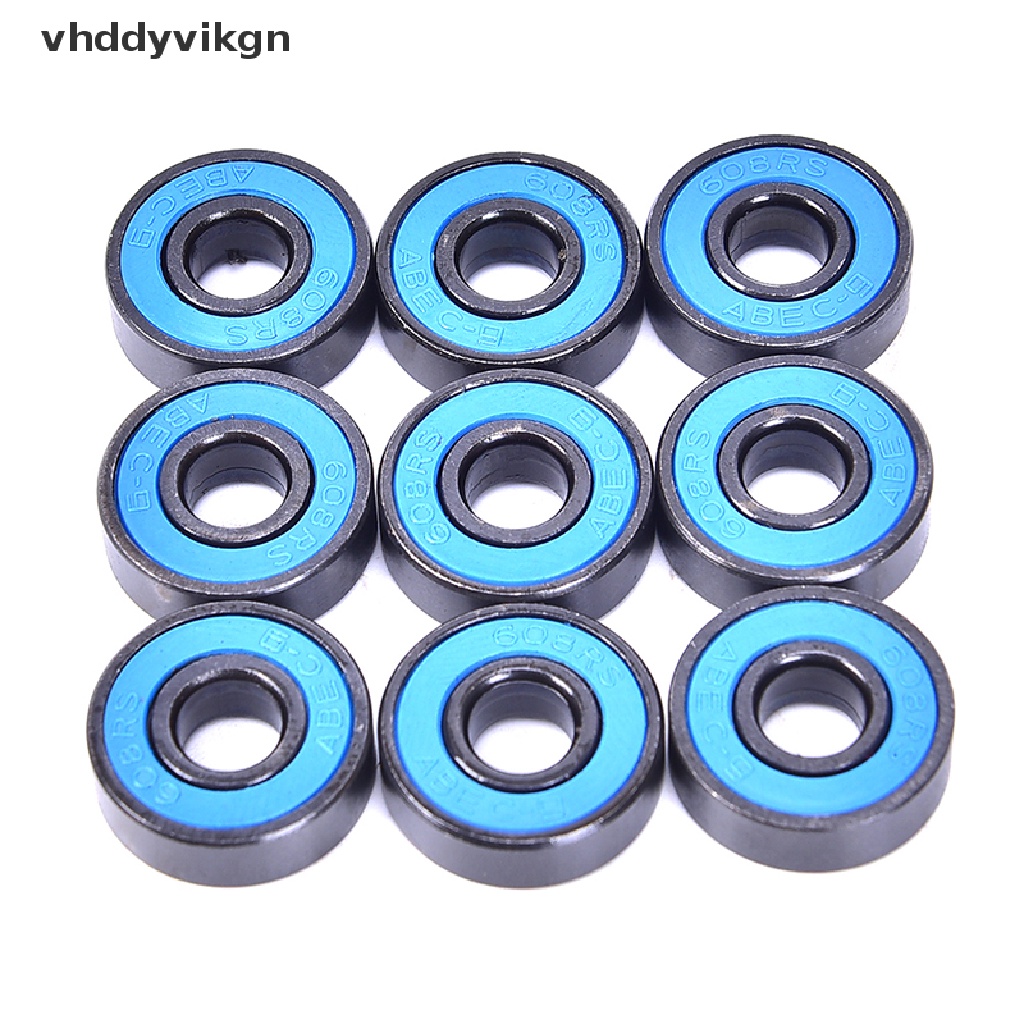 Bộ 10 Vòng Bi 608 2RS 608RS 608-2RS Thép