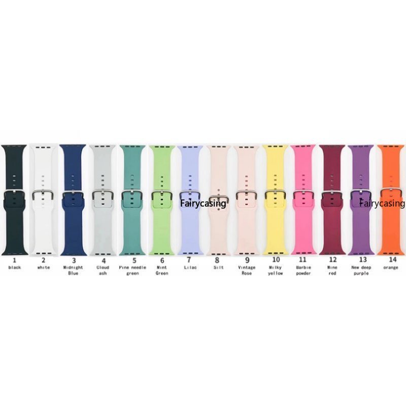 Dây Đeo Silicone Cho Đồng Hồ Thông Minh Apple Watch 49mm 44mm 40mm 45mm 41mm 42mm 38mm 44 45 mm iwatch Ultra series 8 Ultra 7 se 3 4 5 6