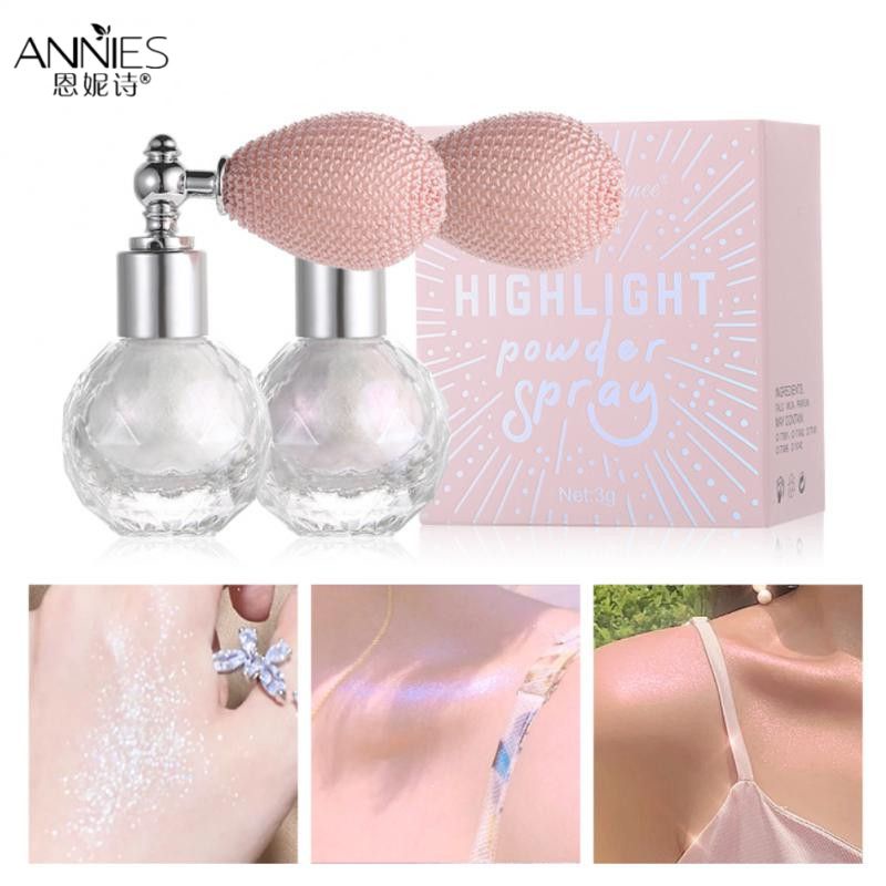 Ảnh Phấn bắt sáng ANNIES dạng xịt ánh nhũ ngọc trai kim cương lấp lánh chỉnh sửa làm sáng khuôn mặt/ cơ thể cho nữ 1