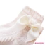 Mgg-toddler Tất mắt cá chân bé gái Tất Cotton mỏng mềm mại Tất mùa hè có nơ cho trẻ sơ sinh