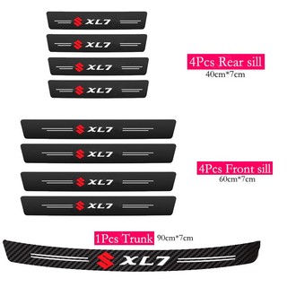 Miếng Dán Cửa Xe Hơi Bằng Da Sợi Carbon Chống Trầy Cho Suzuki wift XL7 vitara Jimny SX4 S-Cross Presso Ciaz ERTIGA Celerio