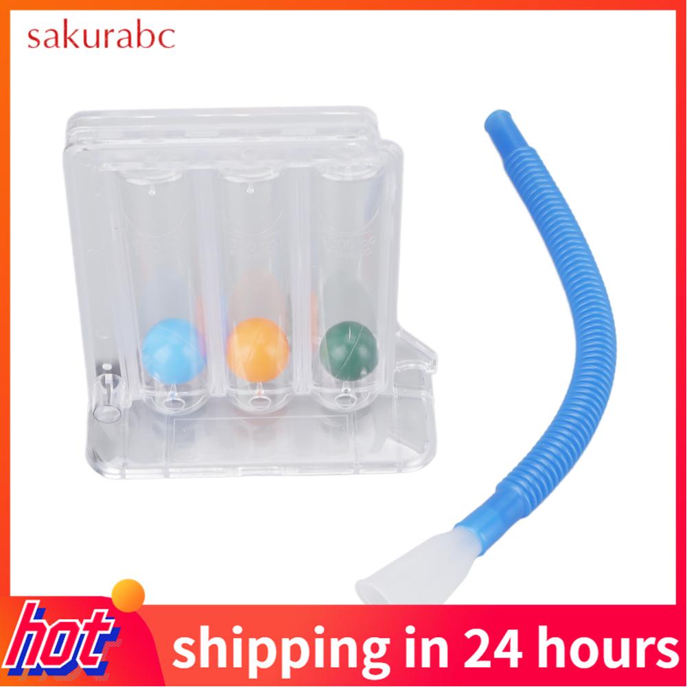 Sakurabc 3Ball Deep Breathing Lung Exerciser Increase Lung Breath