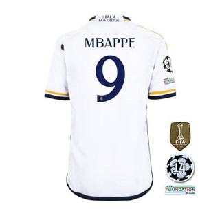 Áo Bóng Đá Real Madrid số 9 dành cho Kylian Mbappé - Tay Ngắn Thể Thao