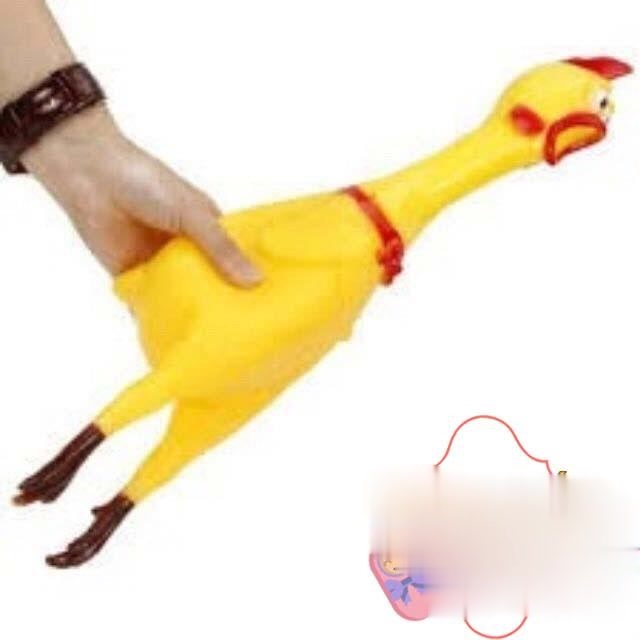 Đồ Chơi Gà Bóp Kêu, Gà A Lử 32cm Dành Cho Bé