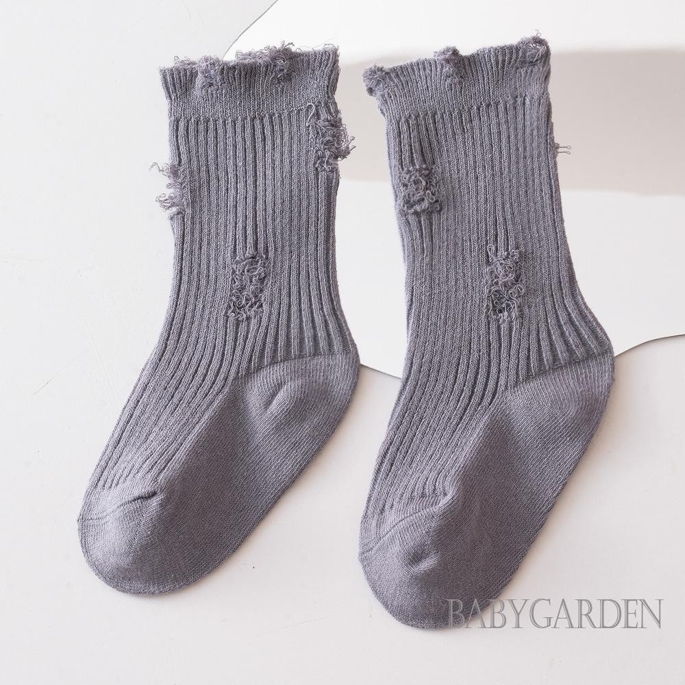 Vớ Cotton Mềm Mại Siêu Nhẹ Co Giãn Màu Trơn Rách Gối Cho Bé Trai / Bé Gái 6 Tháng - 5 Tuổi