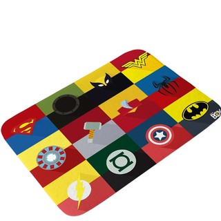 Thảm cửa Marvel Chăn Người Nhện, Người Sắt, Phòng ngủ Batman Trang trí nội thất Thảm trải sàn Flannel chống trượt (60x40CM)