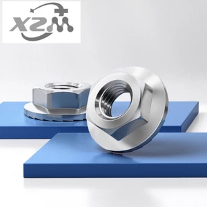 Đai Ốc Lục Giác Bằng Inox 304 Chống Trượt m3 / m4 / m5 / m6 / m8 / m10 / m12 Chuyên Dụng