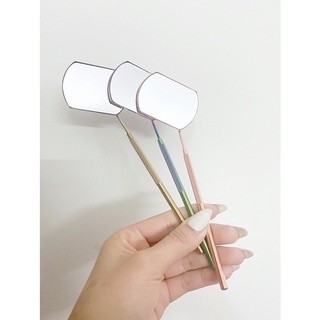 Gương soi mi LASHES SUPPLY đa chức năng thiết kế có tay cầm dài để kiểm tra các dụng cụ ghép nối mi giả
