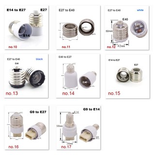 2 Đuôi Đèn Chuyển Đổi E27 GU10 G9 E12 B22 MR16 Sang E27 E40 E14 AC Cho Bóng Đèn Bắp