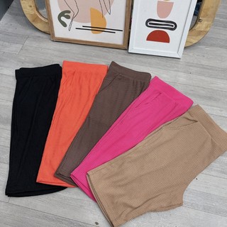 Quần Legging Ngố Bigsize Nữ Có Túi Lưng Chun Vải Thun Gân Co Giãn Thể Thao Q12