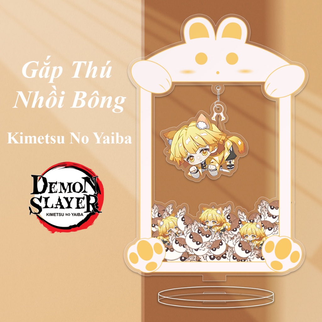 Mô Hình Gắp Thú Nhân Vật Anime Thanh Gươm Huỷ Diệt Standee Kimetsu No Yaiba Standee Chibi Có Kèm Thêm Móc Khoá