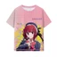 YB1 Oshi no Ko Anime Áo Cosplay Ai Hoshino Kana Ruby 3D Áo Sơ Mi Tay Ngắn Top Nữ Thời Trang Tee Thường Ngày Plus Kích Thước