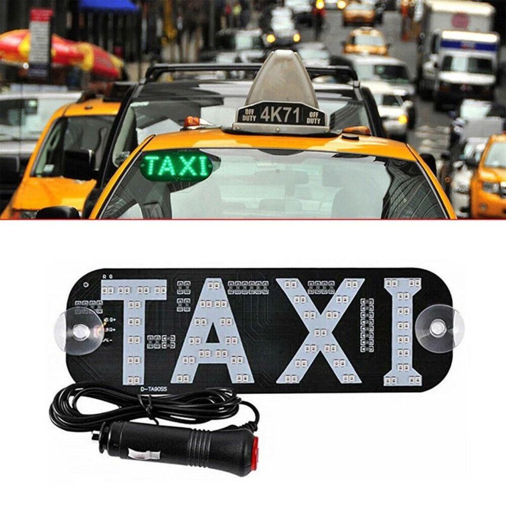 Đèn tín hiệu ô tô FANIELLAPOWELL, Bảng điều khiển 45SMD 2835 Đèn Taxi LED đầy màu sắc với tín hiệu công tắc Đèn báo tín hiệu Kính chắn gió Cab Đèn báo phụ kiện ô tô
