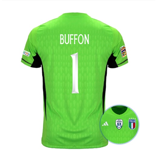 Áo Thun Bóng Đá Tay Ngắn Thủ Môn Gianluigi Buffon - Đội Tuyển Ý - Phù Hợp Cả Nam và Nữ
