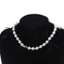 Mya Thời Trang Ruy Băng Đen Nơ Vòng Cổ Ngọc Trai Giả Hợp Kim Dây Xích Choker Dây Xích