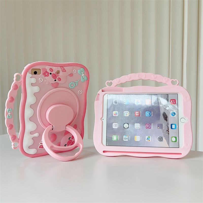 Ốp Lưng Cho iPad 11th (A16) 2025 iPad Air 11 "2025 M3 / 2024 M2 Cao Su Mềm Giá Đỡ Di Động Vỏ Chống Sốc