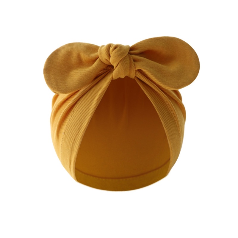 Sa Bowknot Beanie Mũ Cho Bé Muslin Turban Mũ Ấm Áp Mũ Sơ Sinh Ảnh Đạo Cụ