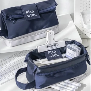 Xiaohongshu Túi Đựng Bút Chì Sức Chứa Lớn Phong Cách Đơn Giản Phổ Biến Cho Unisex