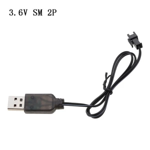 WU 250mA SM cắm 3 6V 2P Bộ sạc USB có đèn báo sạc Led cho Bộ đồ chơi ô tô NiMH NiCD RC