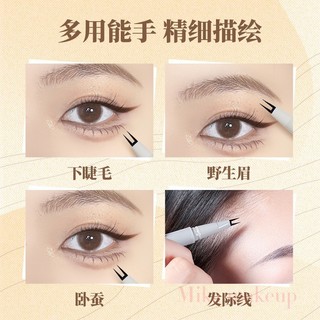 Veecci Bút Kẻ Mắt Dạng Lỏng Hai Đầu Không Dễ Lem Chống Thấm Nước