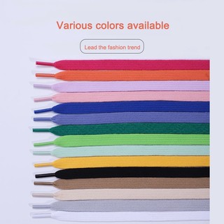 1 Cặp Dây Buộc Giày Thể Thao Bằng Vải canvas cotton Màu Trơn Dành Cho Nam Nữ
