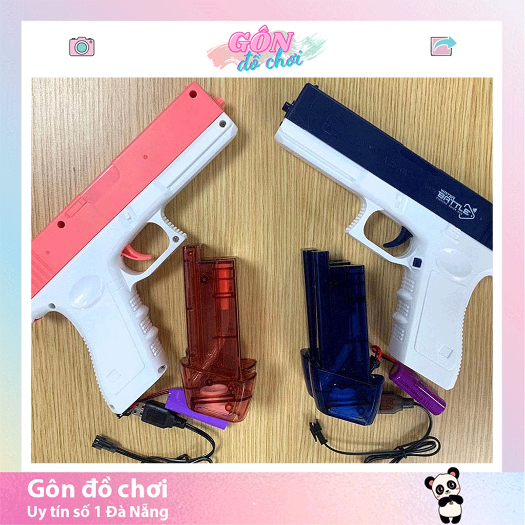 Đồ chơi súng nước điện bắn tự động áp suất cao pin sạc Gôn đồ chơi ...