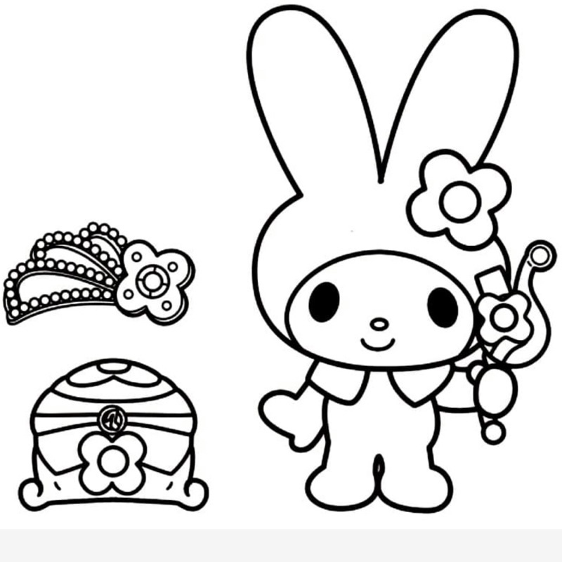 My Melody - Set 10 Tờ Tranh Tô Màu Kích Thước A4 A5 Dành Cho Màu Sáp, Màu  Chì - World Of Anime Tô Màu | Shopee Việt Nam