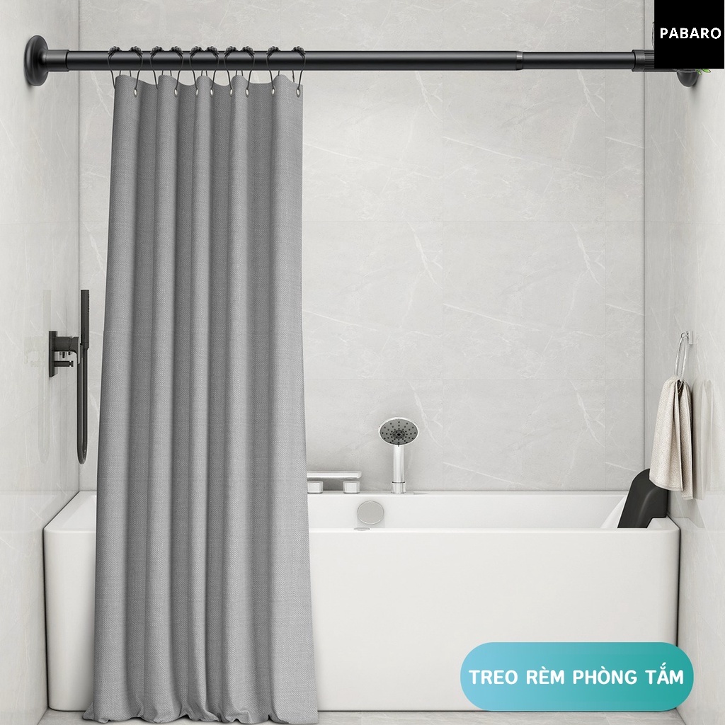 Thanh treo rèm không cần khoan đa năng Thanh treo quần áo gắn tường thông minh,