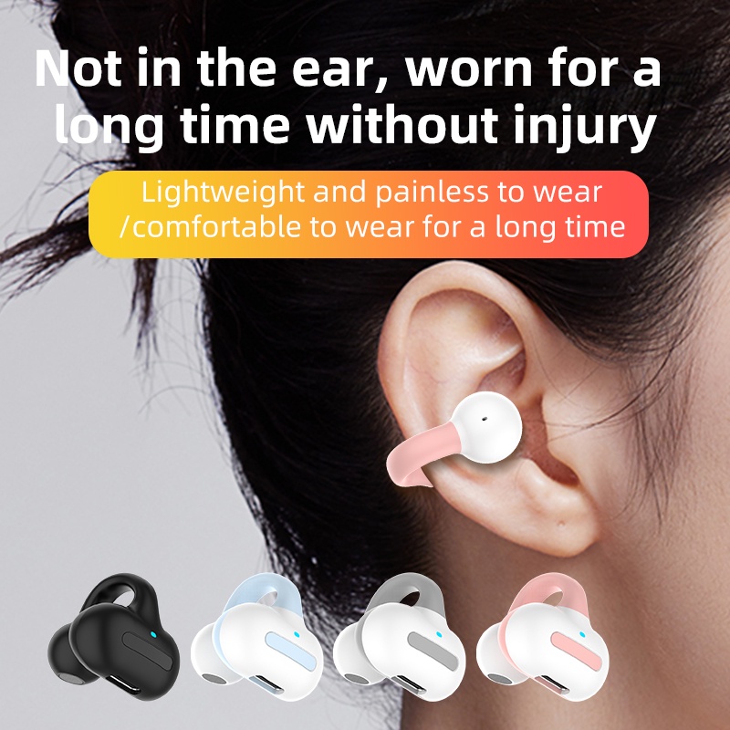 Tai Nghe Bluetooth 5.2 M-S8 Kẹp Tai Không Dây / Tai Nghe Không Cần Dùng Cho Điện Thoại iPhone / Android