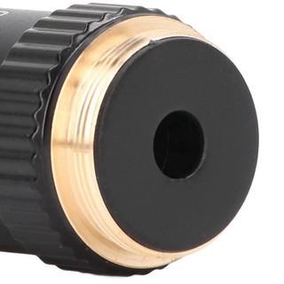 195 Ống kính mục tiêu màu đen Achromatic 100X Giao diện mục tiêu công suất cao dầu