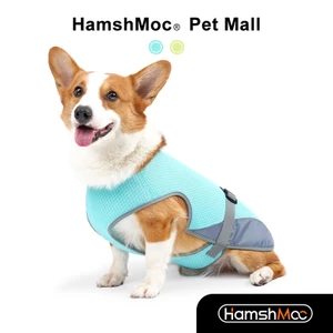 HamshMoc Dây nịt chó chống nắng Áo Vest làm mát phản quang mùa hè mát mẻ và thoải mái Dễ sử dụng Áo Vest thú cưng để huấn luyện và cắm trại săn bắn ngoài trời