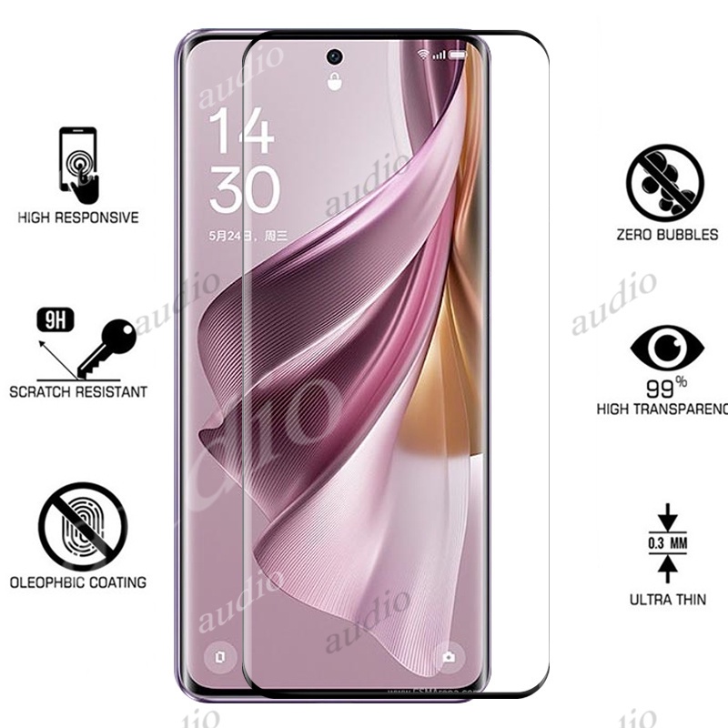 Set 3 Kính Cường Lực 3D Bảo Vệ Màn Hình Oppo Reno 10 11 Pro Plus 10Pro 10Pro + 11Pro 5G 2023 Reno10 Reno11 Pro + Pro + Reno11Pro