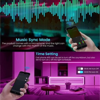 Đèn LED dải RGB thông minh 220V, Điều khiển ứng dụng Bluetooth chống nước IP67 Băng LED linh hoạt, Đồng bộ hóa âm nhạc Đèn xung quanh cho khách sạn ngoài trời trong nhà Trang trí nhà Giáng sinh