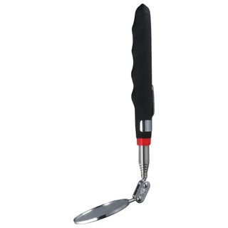Gương kiểm tra kính thiên văn ROOMYCO, Mở rộng gương tròn bằng thép không gỉ 24-73cm, màu đen linh hoạt 360° Gương kiểm tra xe