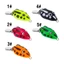 1 cái 4 cm / 5,6g mini soft frog câu cá đầy màu sắc lure toman topwater fishing lure 2 sequin hooks jump frog baits soft swimbaits