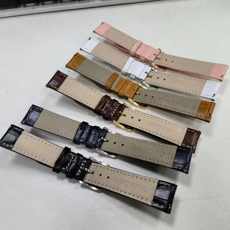 Nhà máy trực tiếp cổ điển retro dây đeo đồng hồ bằng da thật dây đeo 18mm 19mm 20mm 21mm 22mm vòng đeo tay bằng da bò nâu đen nam nữ phụ kiện đồng hồ cổ điển