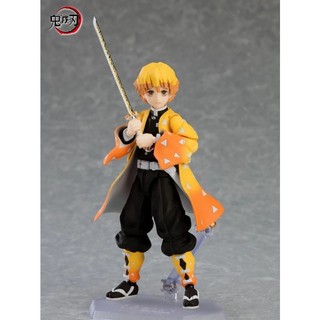 Demon Slayer Kimetsu No Yaiba Agatsuma Zenitsu Figma 522DX PVC Nhân Vật Hành Động