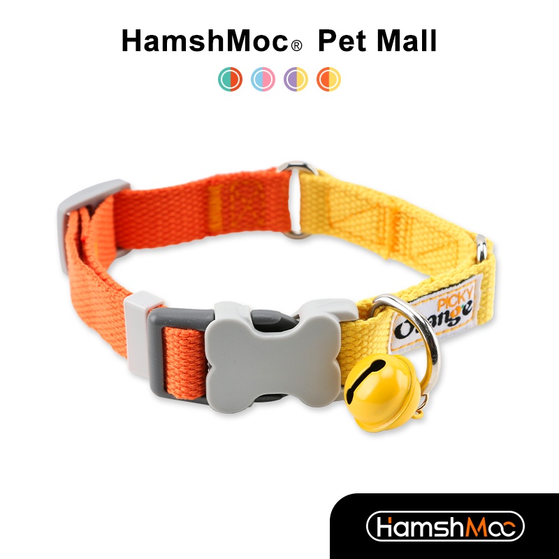 HamshMoc Có Thể Điều Chỉnh Cổ Chó Nhẹ Cổ Thú Cưng An Toàn Có Thể Điều Chỉnh Bền Thoải Mái Mềm Mại Có Chuông Cho Chó Nhỏ Vừa