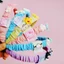 SQ Sanrio Hello Kitty Cinnamoroll Kuromi tóc vòng Scrunchies hoạt hình Giai điệu Tóc cô gái mũ đội đầu nhỏ dễ thương