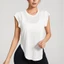 Áo Tank Top Thể Thao Xẻ Tà Bên Hông Màu Nude Dài Thể Thao Hàng Ngày Cho Nữ