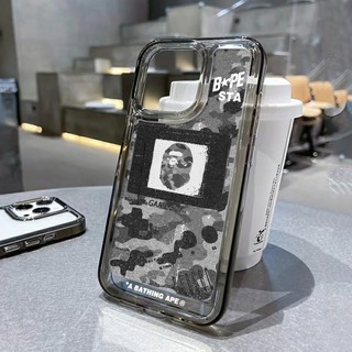 BAPE Ốp Điện Thoại Trong Suốt Chống Sốc Cho iphone 14 11 13 12 X XS Pro Max xr Mini xr Samsung Galaxy S23 S22 ultra plus