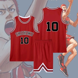 Áo cosplay Slam Dunk Jersy dành cho nhân vật Sakuragi Hanamichi và Rukawa Kaede - Perfect cho Halloween hay Fan Meet