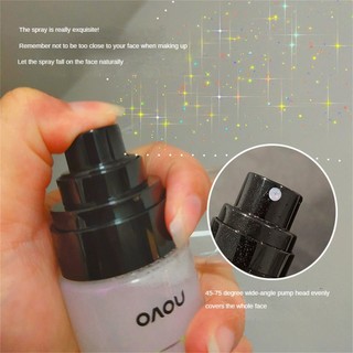 Xịt trang điểm dưỡng ẩm NOVO Chamomile Kiểm soát dầu dưỡng ẩm Màng khô nhanh Bền không thấm nước và chống mồ hôi Khóa cài đặt cả ngày 90ml ღ Pink Girl Bling Makeup Look