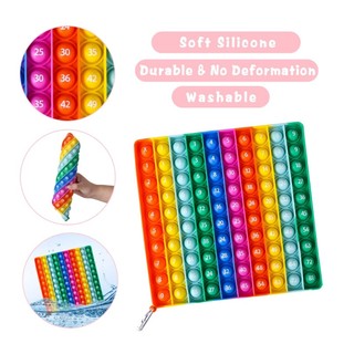 De Số Pop It 1-100 Nhân Fidget Đồ Chơi Nhân Biểu Đồ Pop It Montessori Bảng Trò Chơi Nhân Toán T