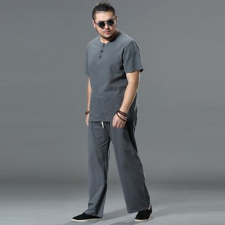 Quần Jogger Nam Vải Lanh Cotton Ống Rộng 9XL 7XL 8XL 5XL