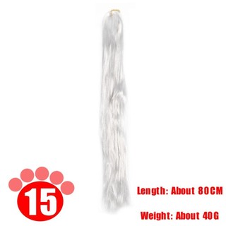 STWEEKAM BJD Tóc Giả 80cm Chống Lông Mày Handmade Sợi Ngang Đen Cho Bjd Búp Bê