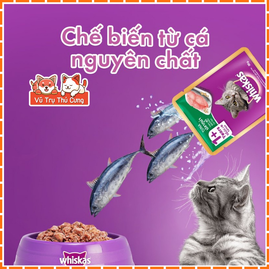 Combo 12 gói pate Whiskas cho Mèo con và Mèo trưởng thành