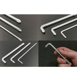 [Giao hàng từ Việt Nam] Bộ tuốc nơ vít EARTHLYCO 3 cái / bộ Tay ngắn uốn cong khuỷu tay cầm tay PH0 PH1 PH2 Hai đầu