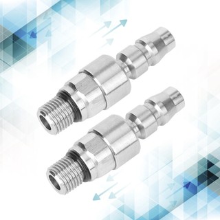 Bộ 2 Đầu Nối Ống Khí Nén 1 4NPT Xoay 360 Độ Chuyên Dụng DIY